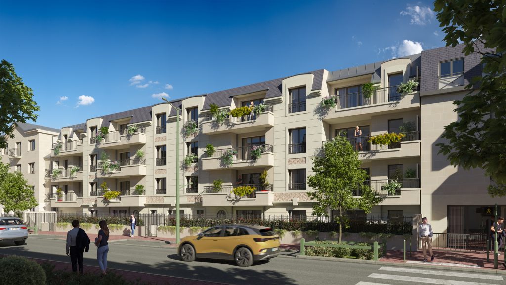 Perspective réalisation lancement villa gallica groupe patrignani - VIVAT DESIGN