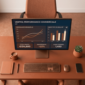 KPI marketing immobilier - tableau de bord de commercialisation avec indicateurs de réservation