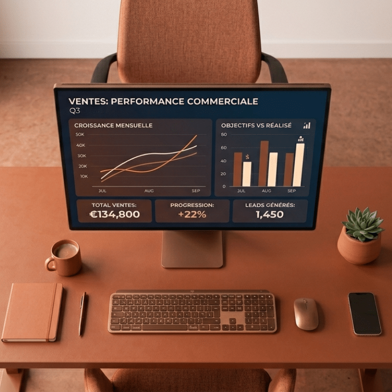 KPI marketing immobilier - tableau de bord de commercialisation avec indicateurs de réservation